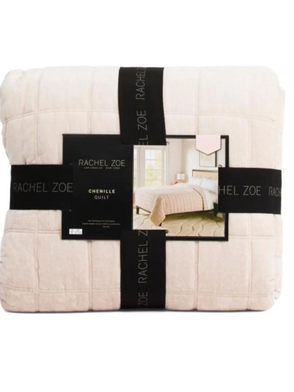Rachel Zoe Chenille Quilt - Natural Beige